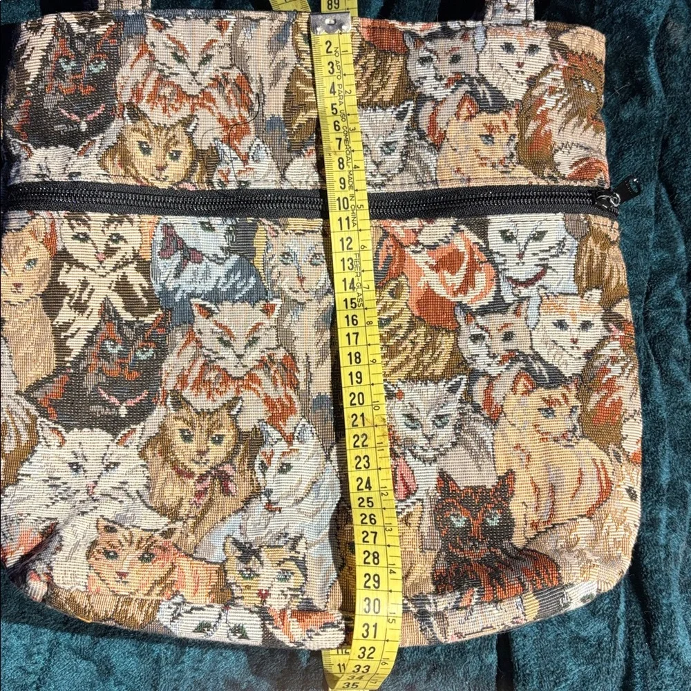 Vintage Wild West Cat tapestry tote bag - Picture 11 of 12